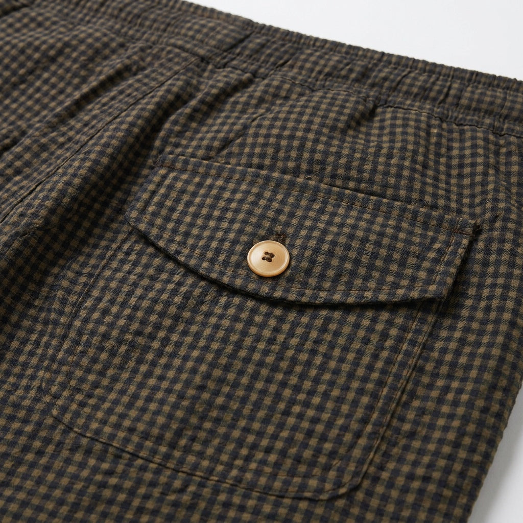 Gingham Drawcord Short