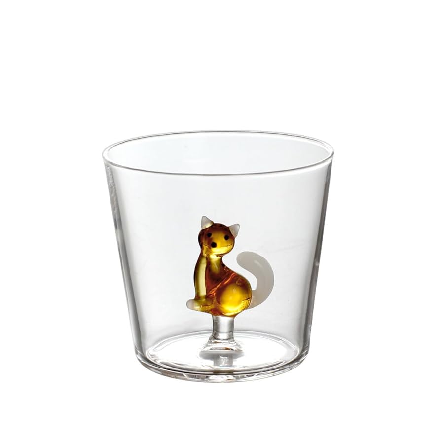 Tabby Cat Tumbler Cat w/White