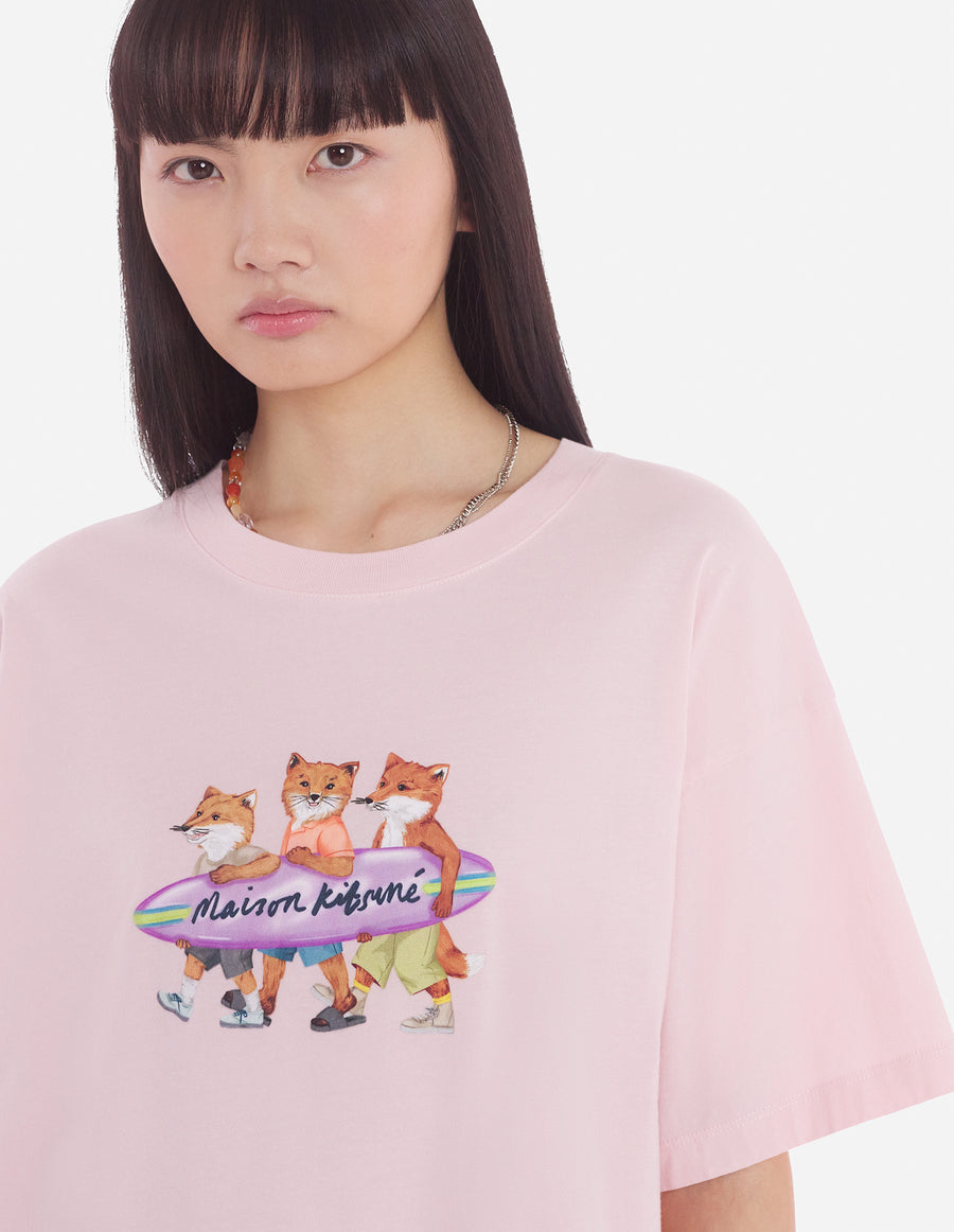 Surfing Foxes Relaxed Tee-Shirt Milk Shake (women)