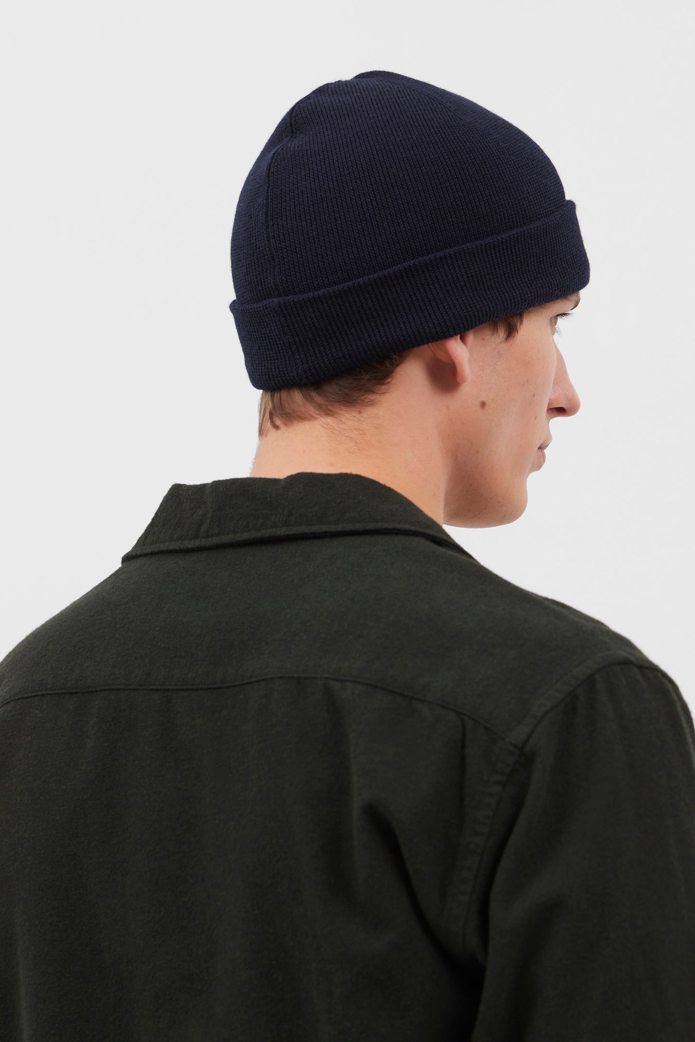 Dark Navy Top Tech Merino Beanie