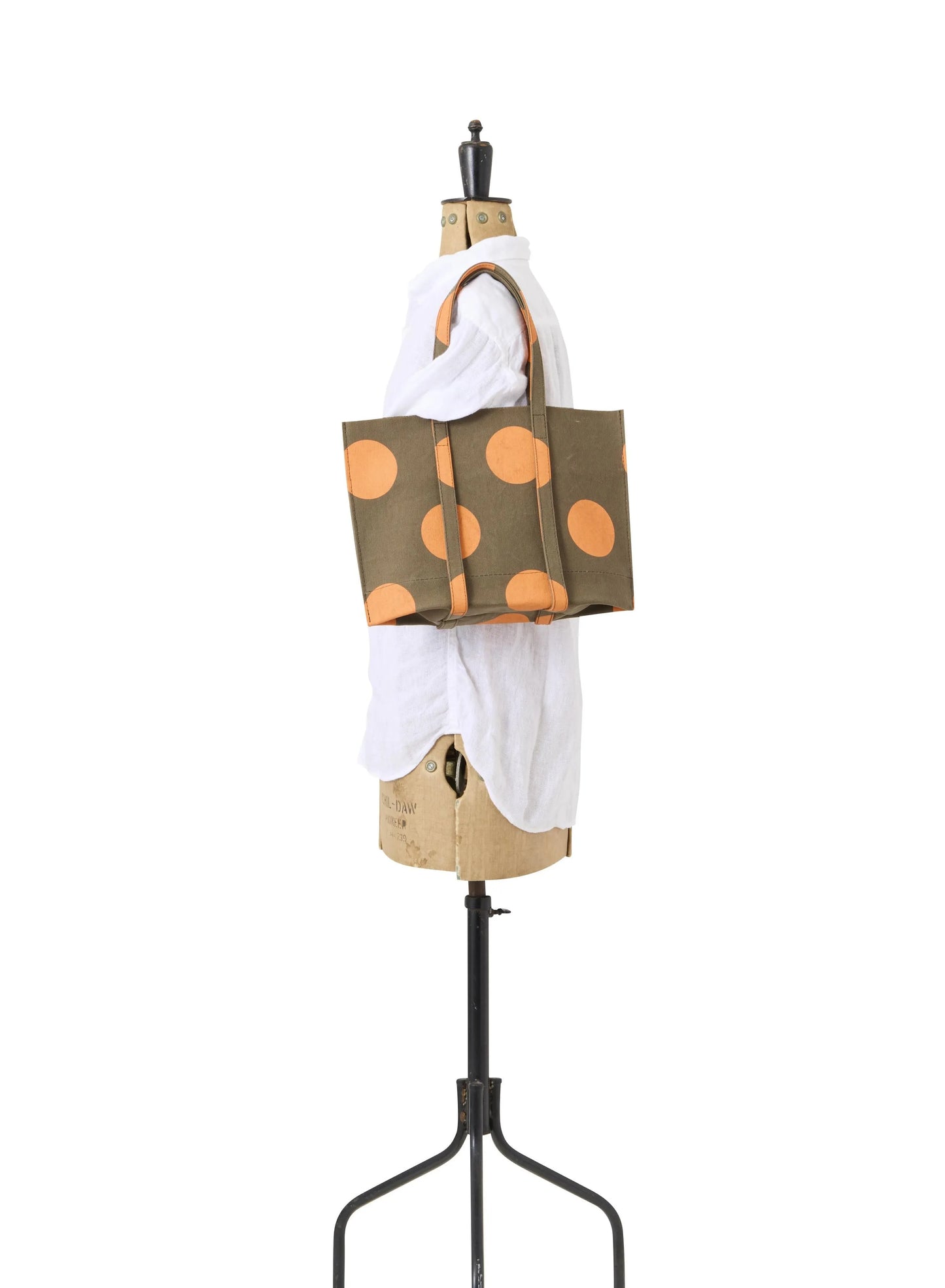 Canvas Dot Tote - S