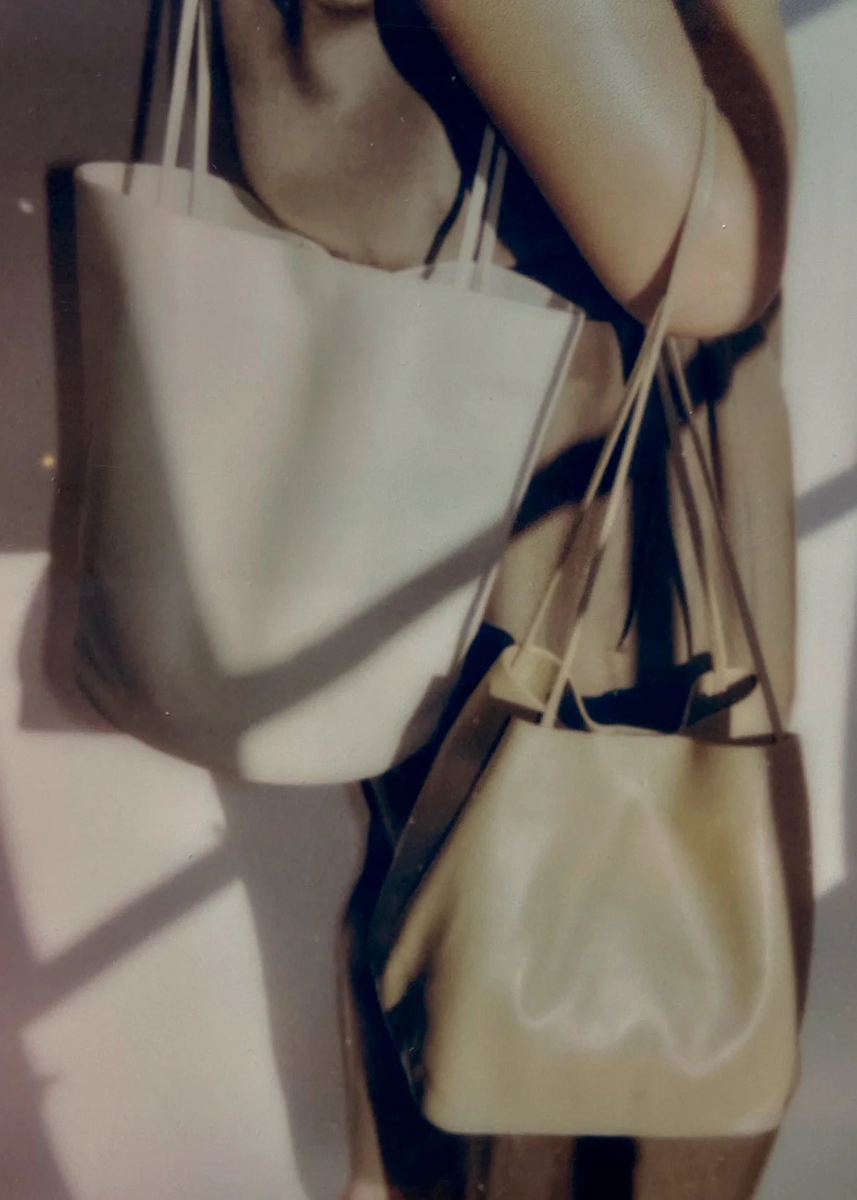 Camel Slim Lamb Basket Woven Shoulder Bag