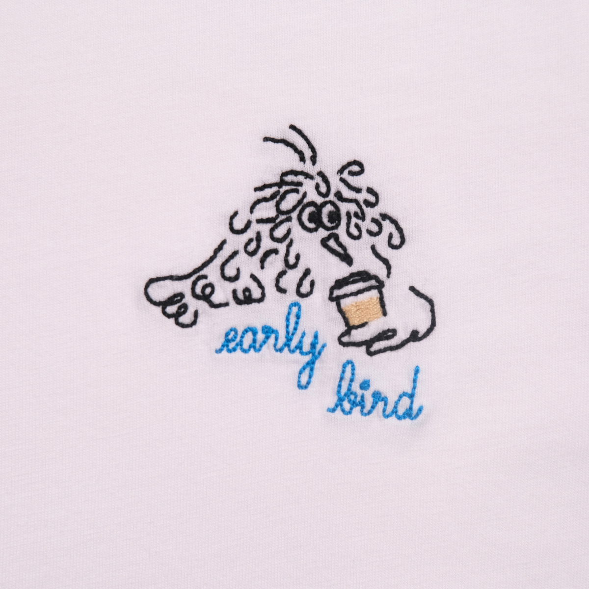 Poitou Patch Earlybird Organic Cotton T-Shirt (unisex)