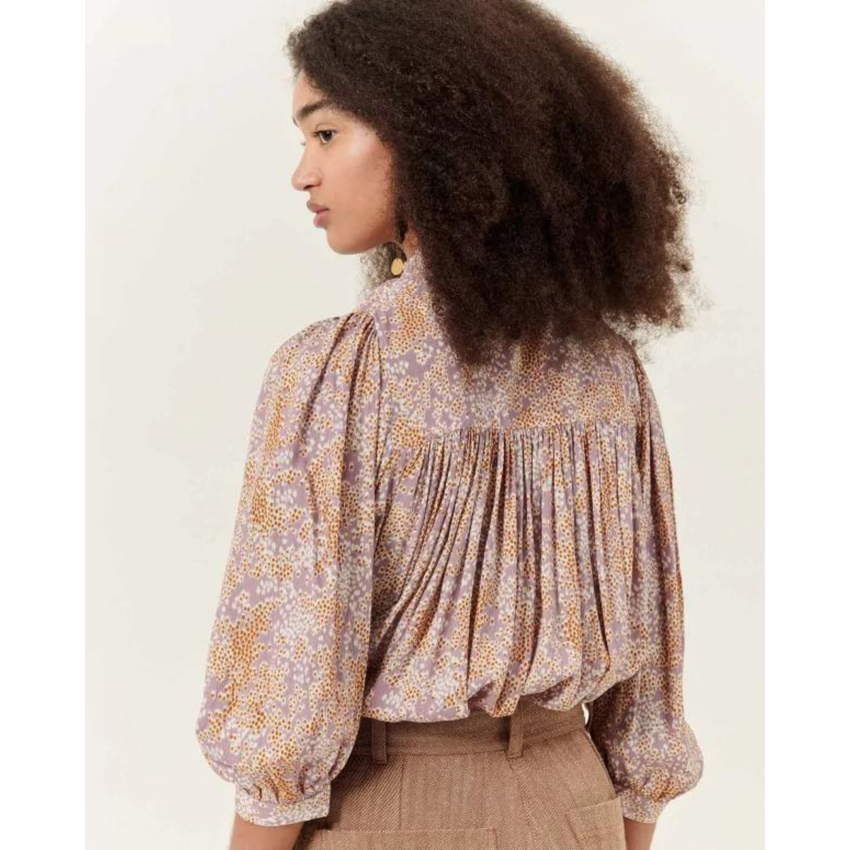 Orchidrain High Neck Lylla Blouse