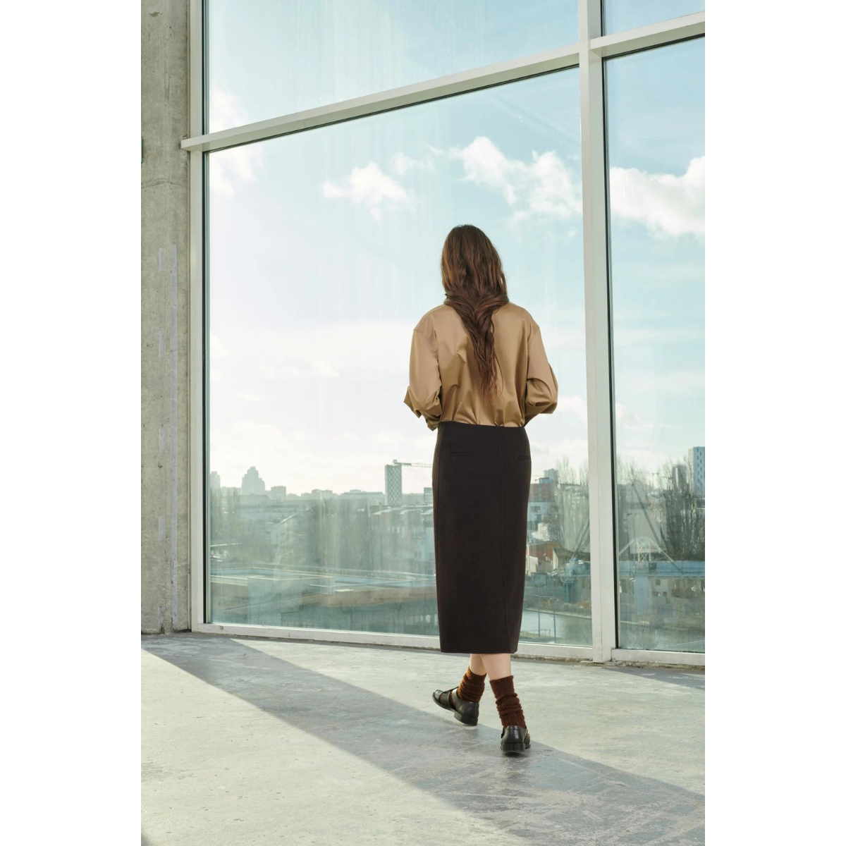 Marron Chine Wales Skirt