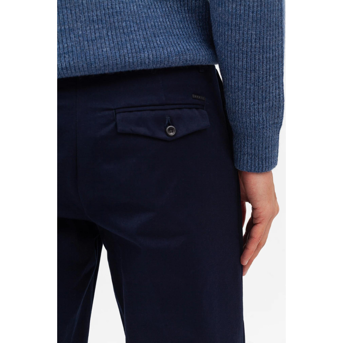Dark Navy Christopher Gabardine Trousers