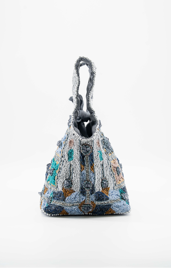 Lys - Cotton Bag With Beads Embroidery