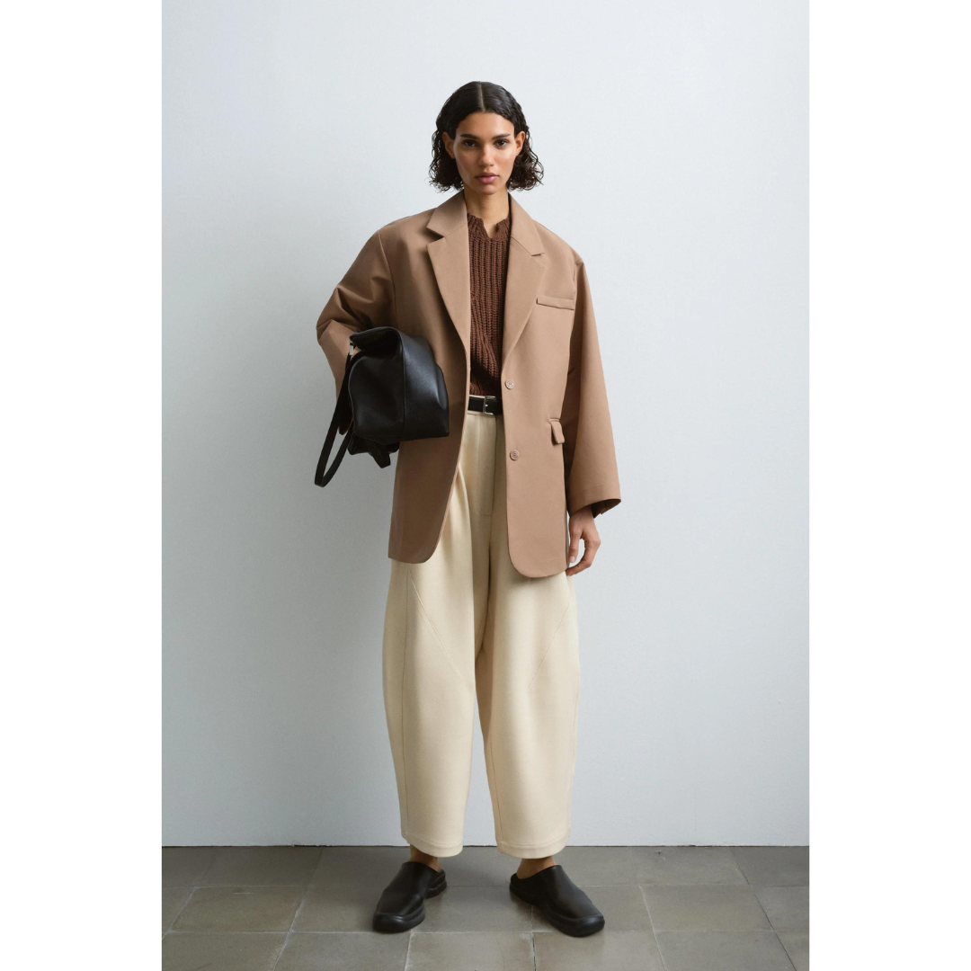 Camel Oversize Rain Blazer