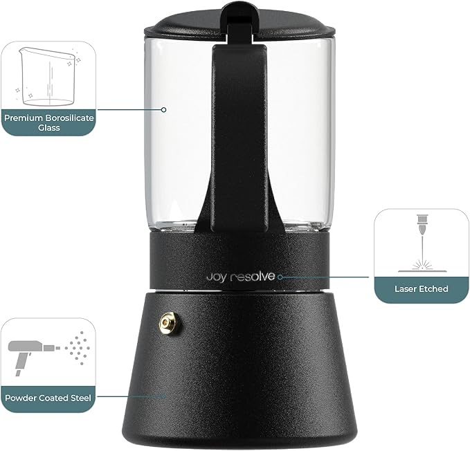 Clearbrew Moka Pot Black (360ml)