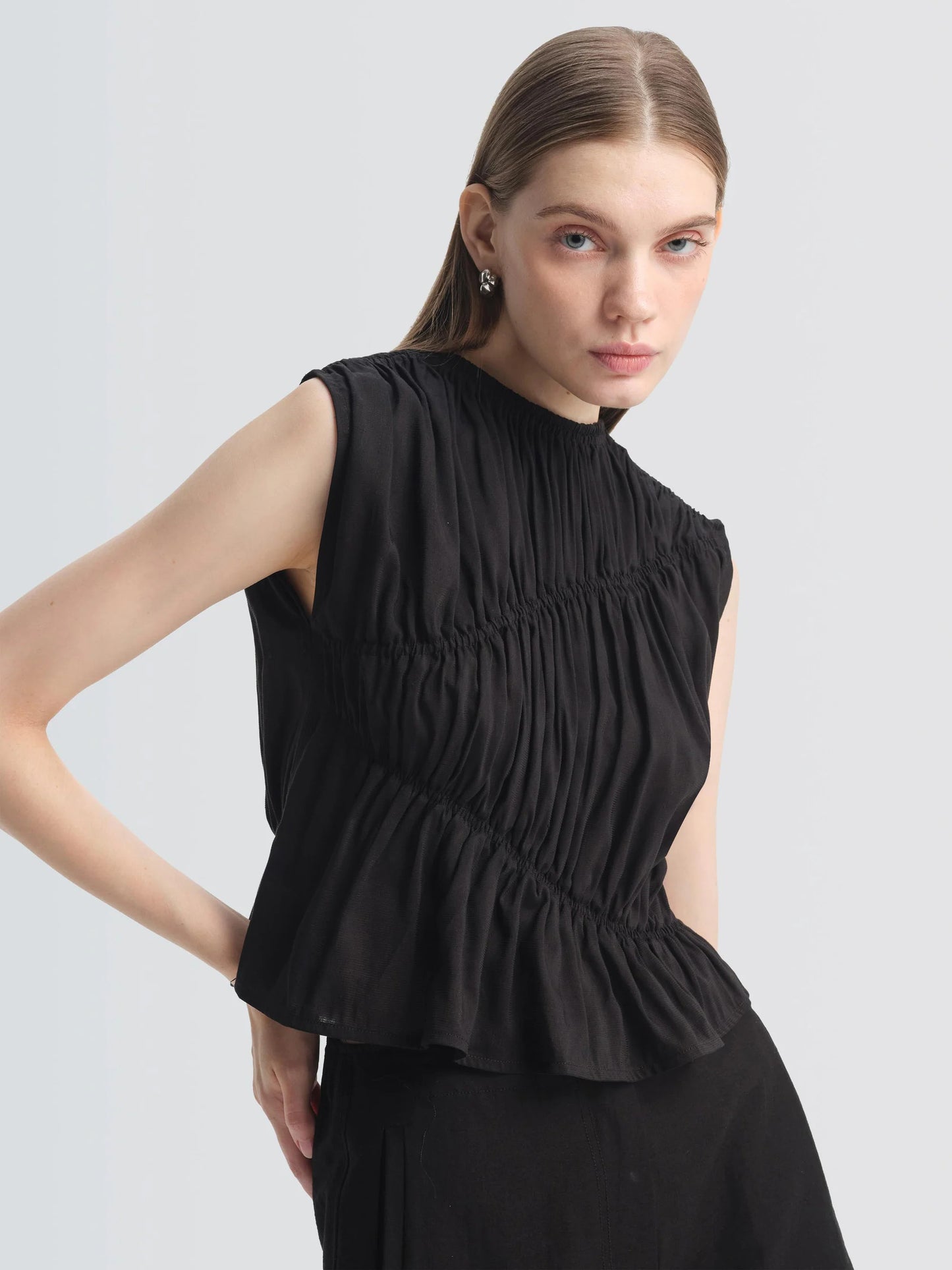 Cotton Linen "Emmy" Top