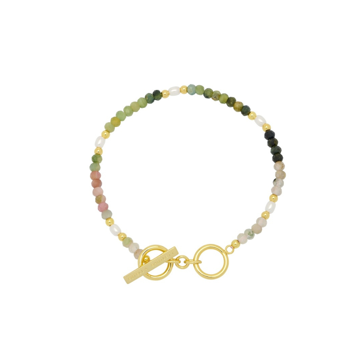 Two Pack Rainbow, Pearl And Gold Bracelet | Estella Bartlett