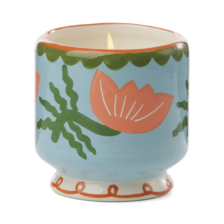 Adopo Flower Ceramic Candle Cactus Flower Boxed