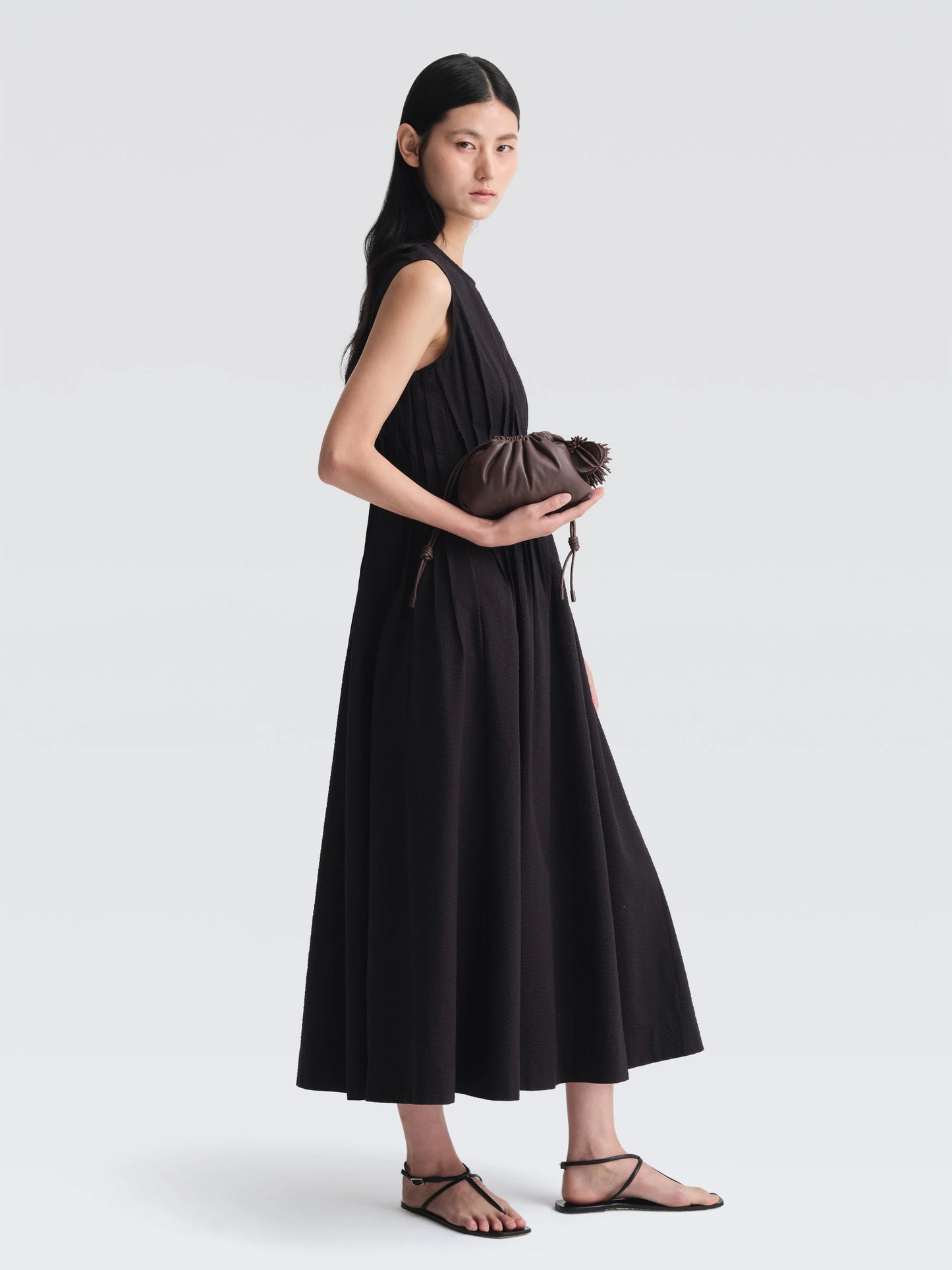 Pouf Mini Leather Bag With Charm