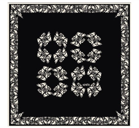 Lace Tapestry Silk Scarf 68cm