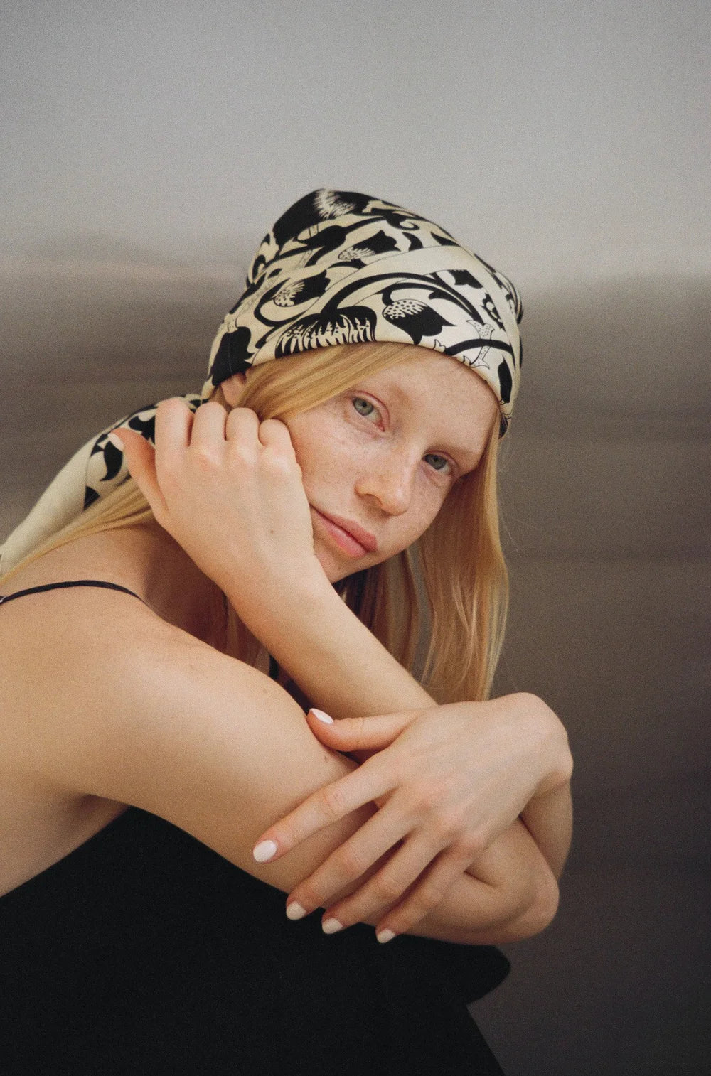 Mur Floral Silk Scarf 90cm