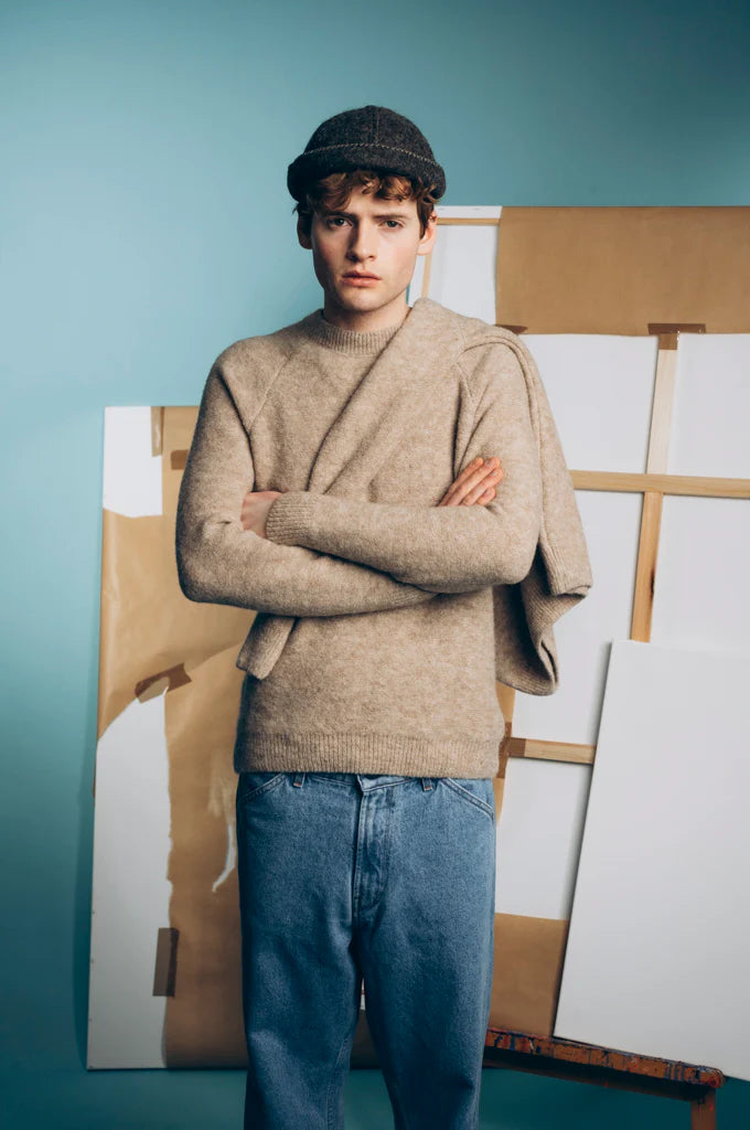 Miki Artisanal Wool Felt Brown