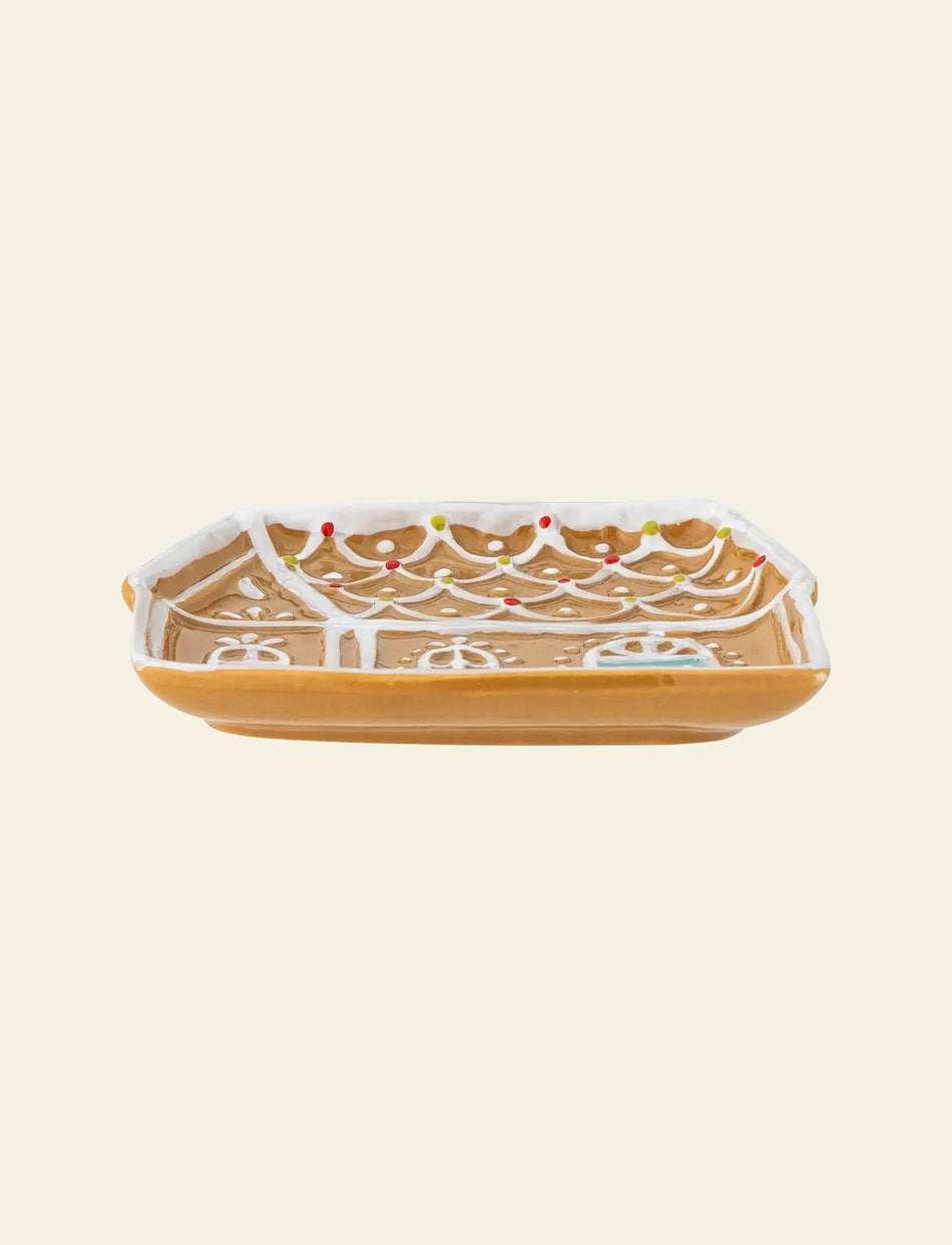 Ginnie Serving Plate - Gingerbread House