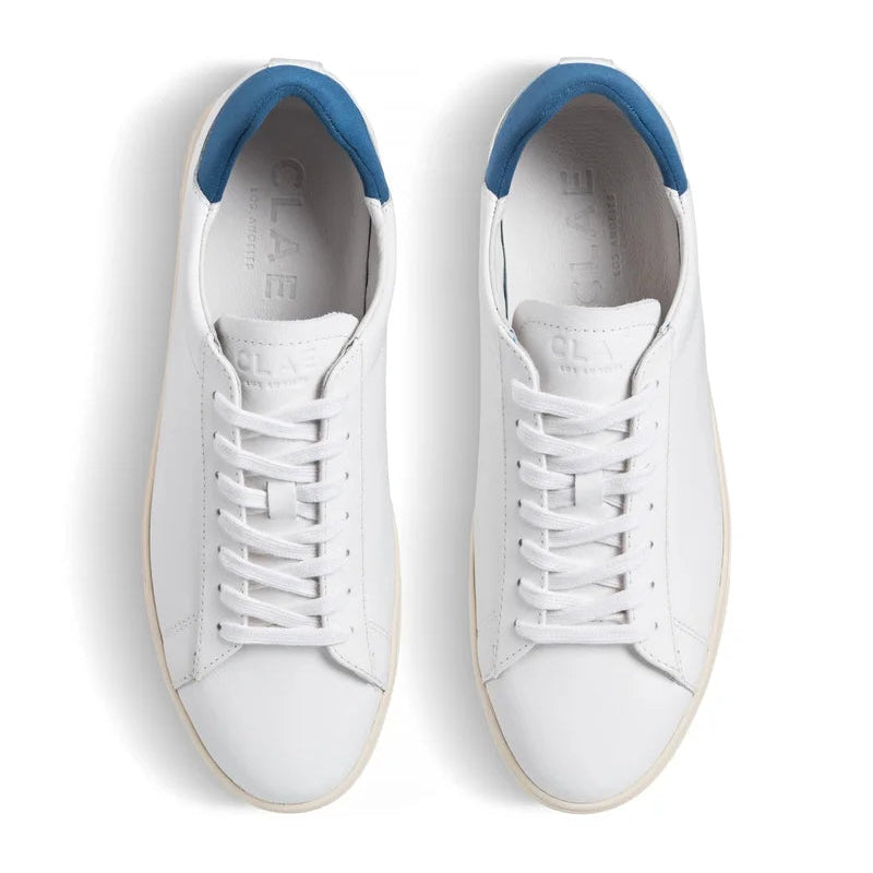 Bradley White Leather Stellar Blue