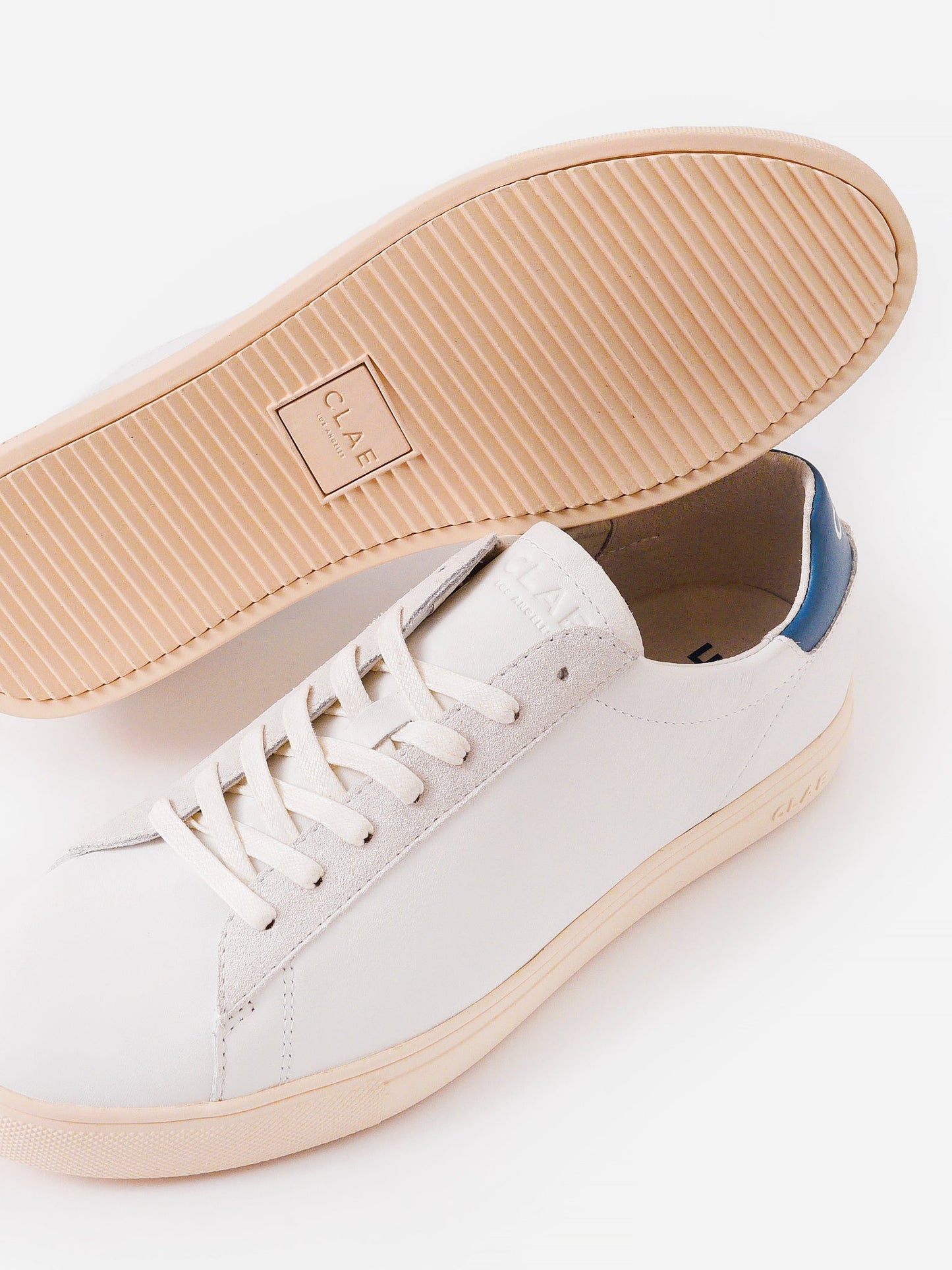 Bradley White Leather Stellar Blue