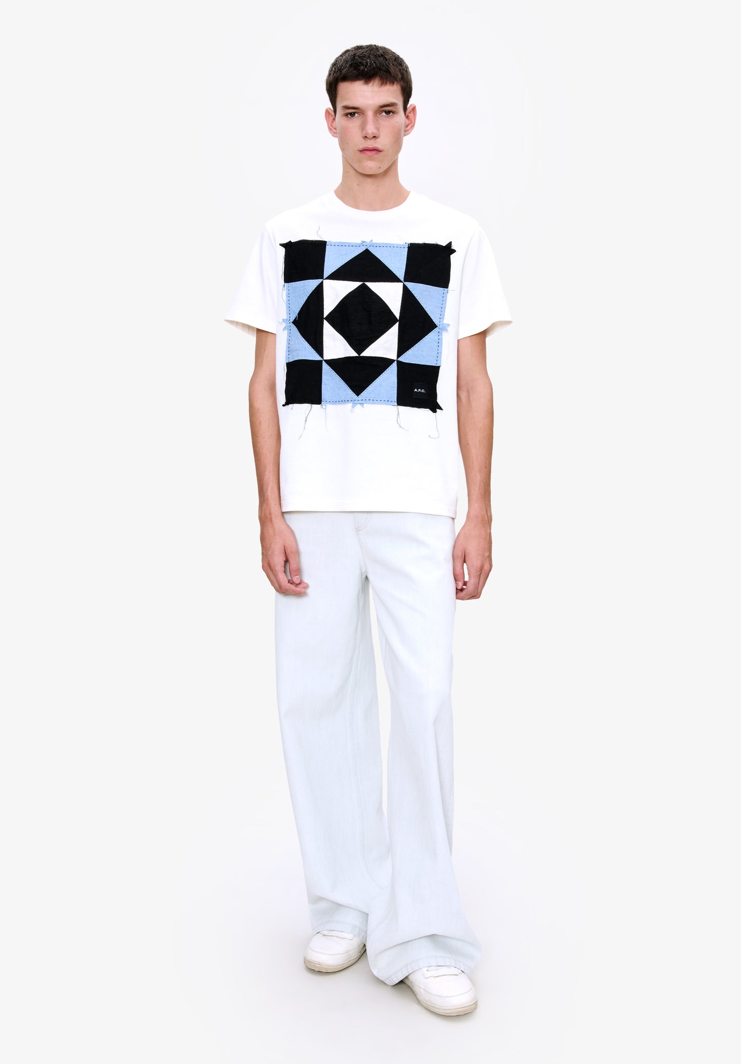 T-Shirt Manches Courtes Patchwork