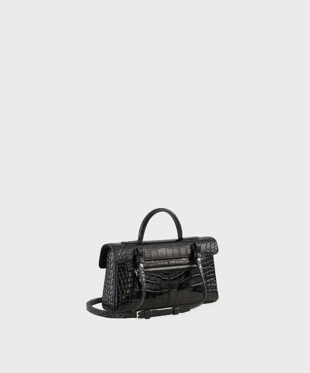 Cafune Stance Wallet Black(Croc)