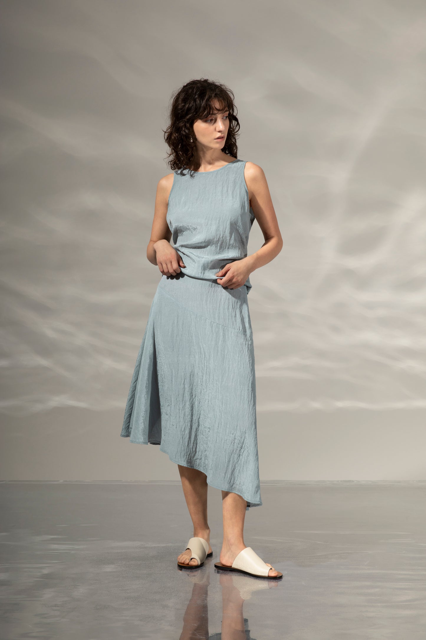 Crinkle Fluid Tank Top