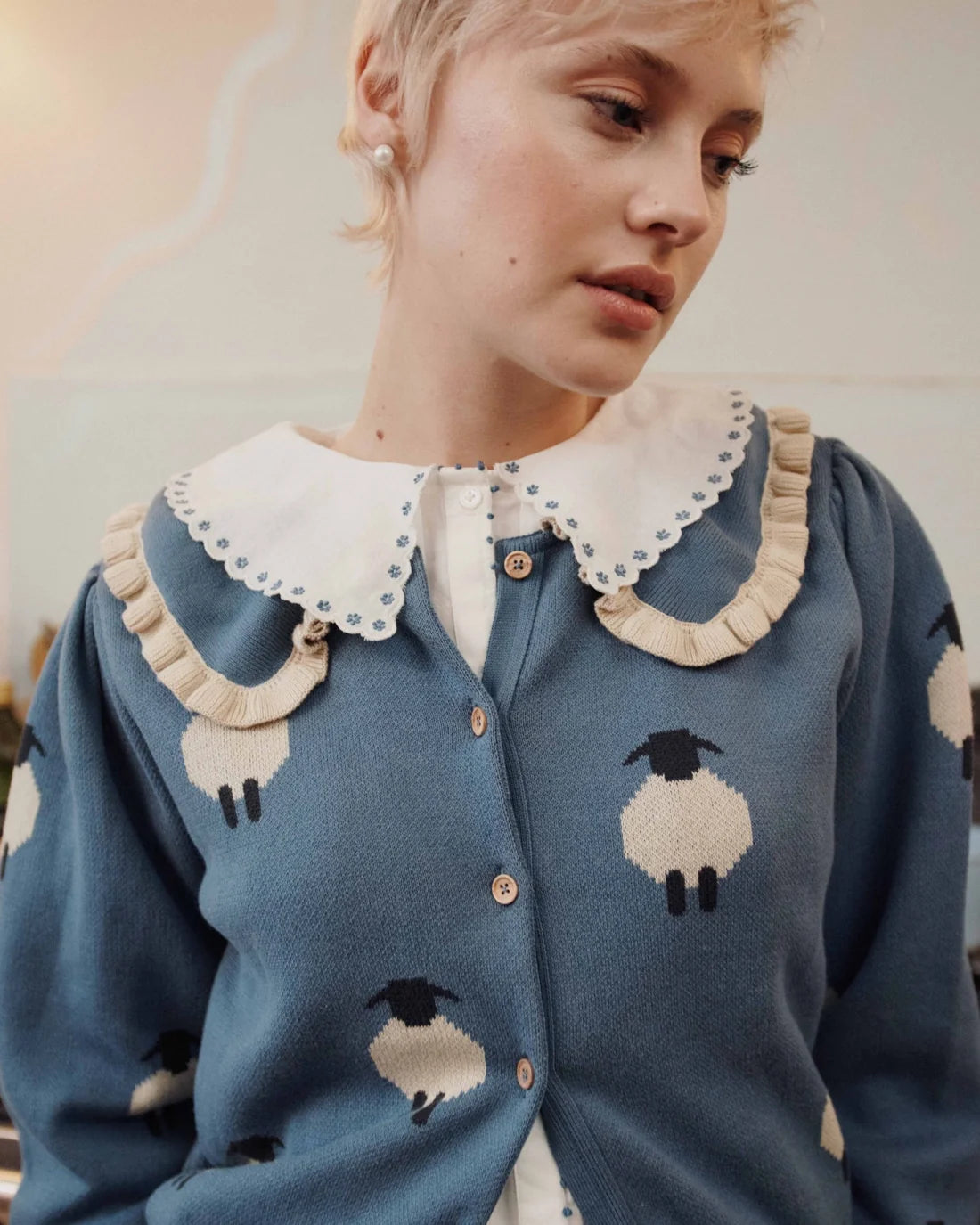 Cardigan Mouton Intarsia