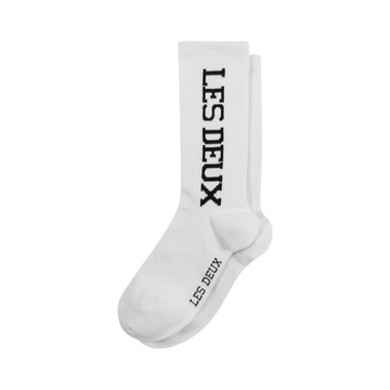 Les Deux Vertigo 2-Pack Rib Socks White/Black