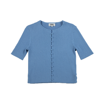 Button up SS Sweater Little Boy Blue