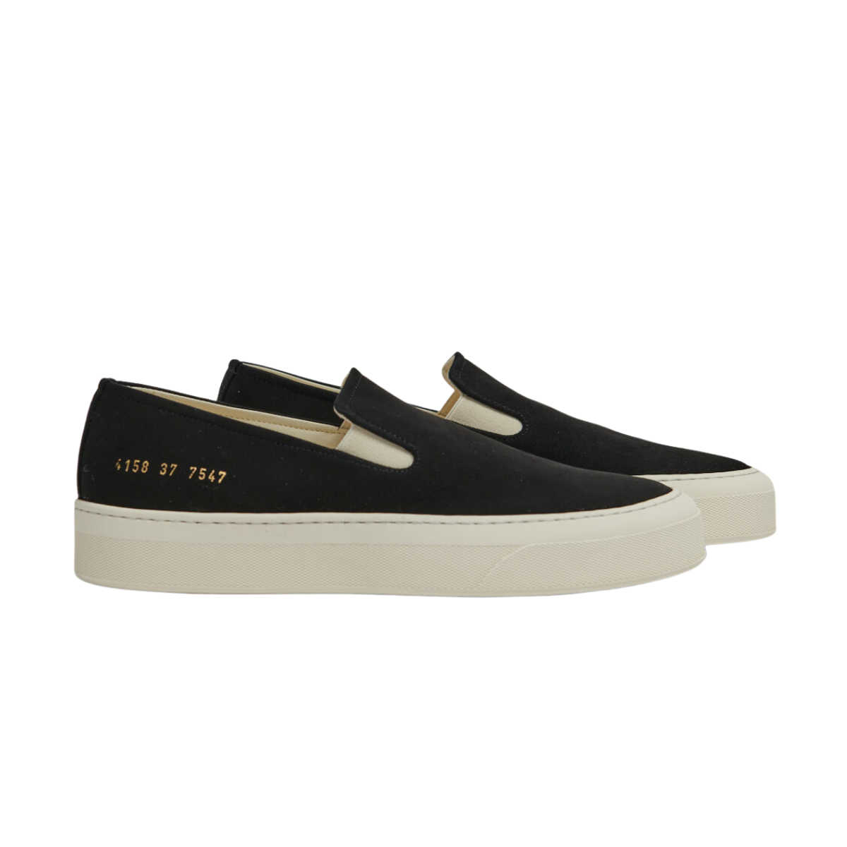 Common Projects slip ons for women 4158 Slip on in Suede Black kapok