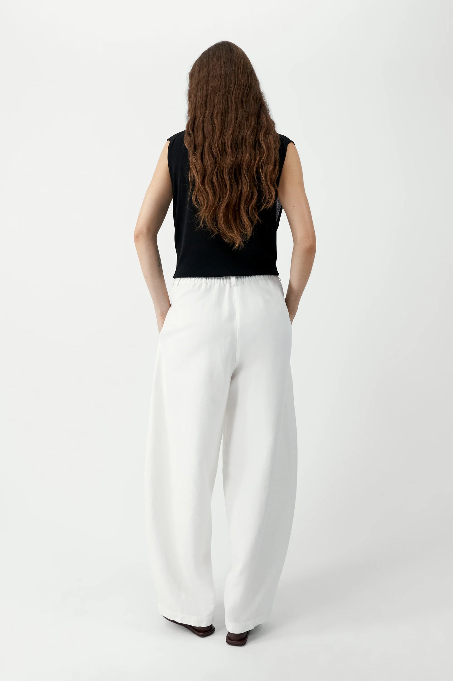 Cotton & Linen Curved Pants