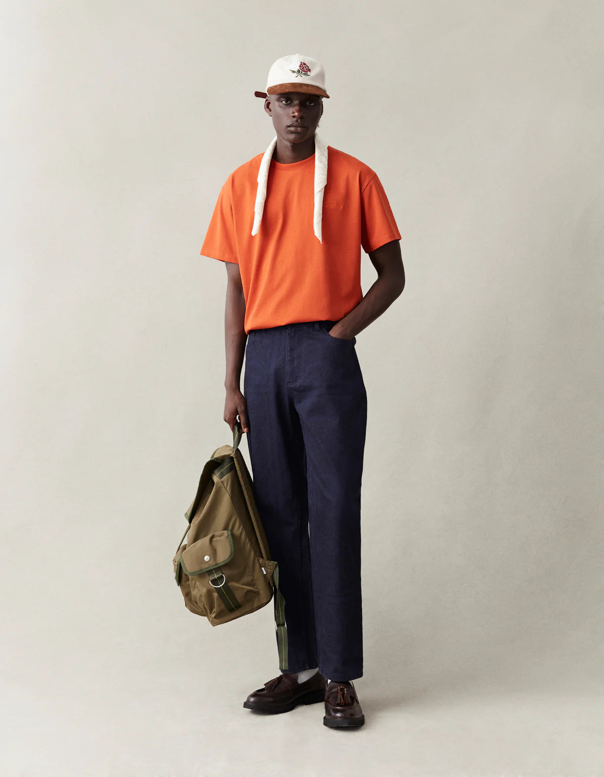 Terracotta Court Orange Crew T-Shirt