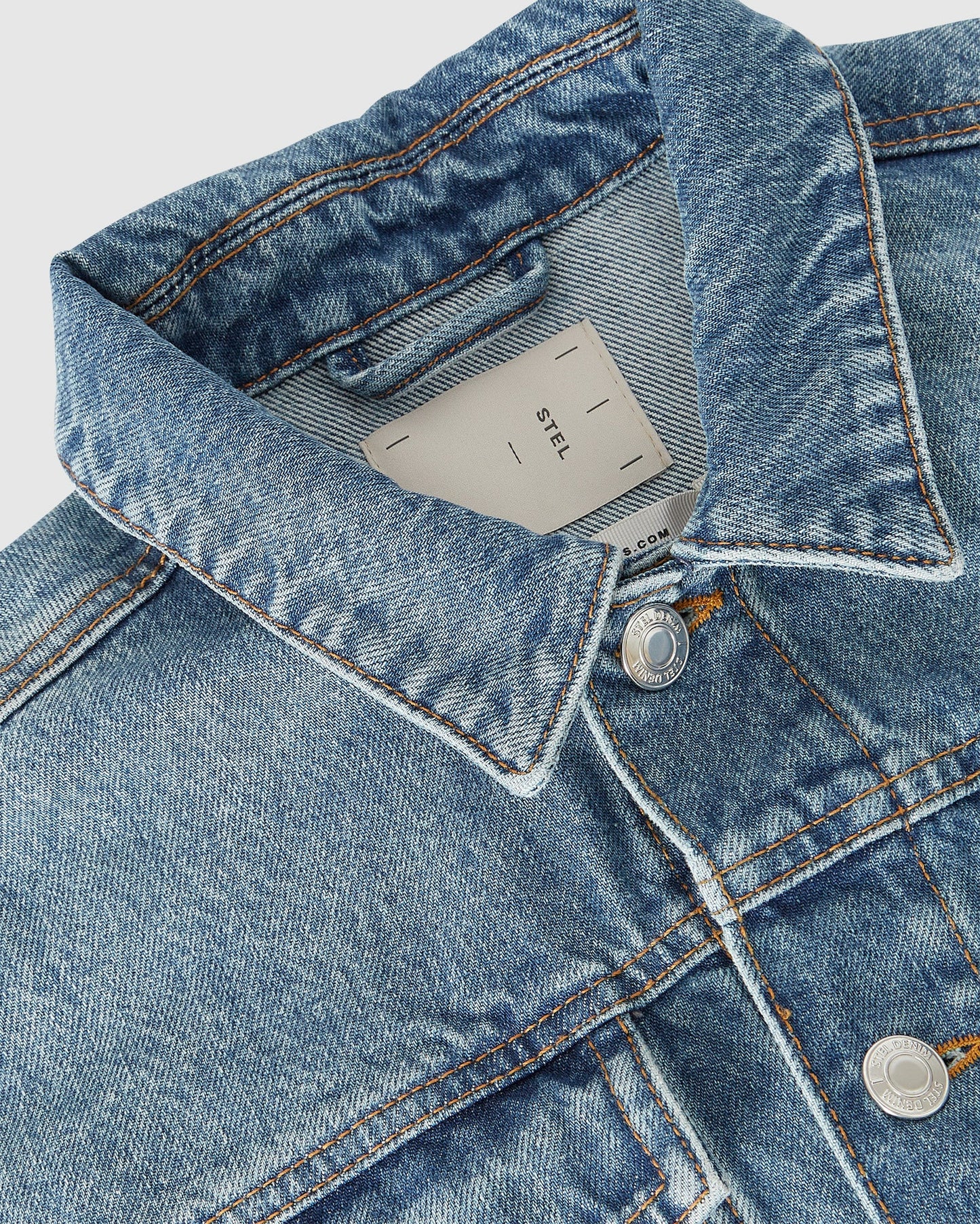 Split Hem Relaxed Denim Jacket