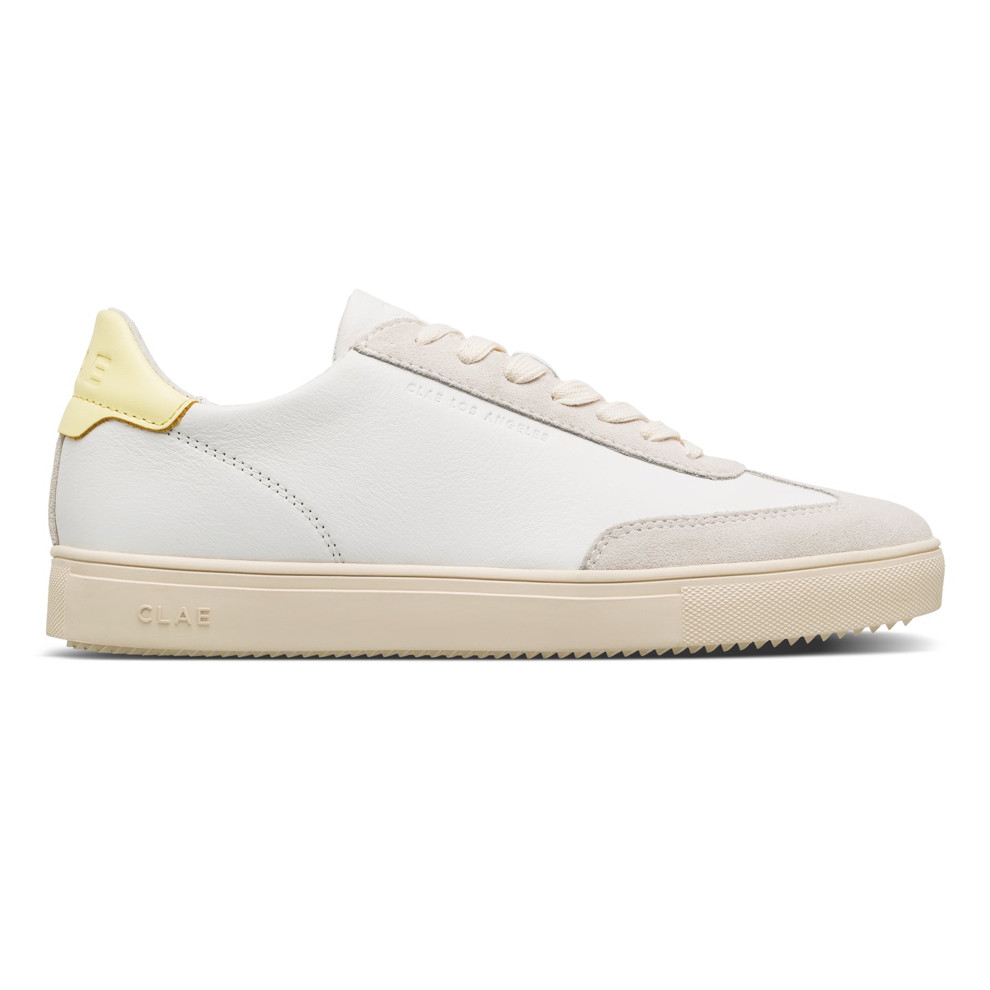 Deane White Leather Wax Yellow