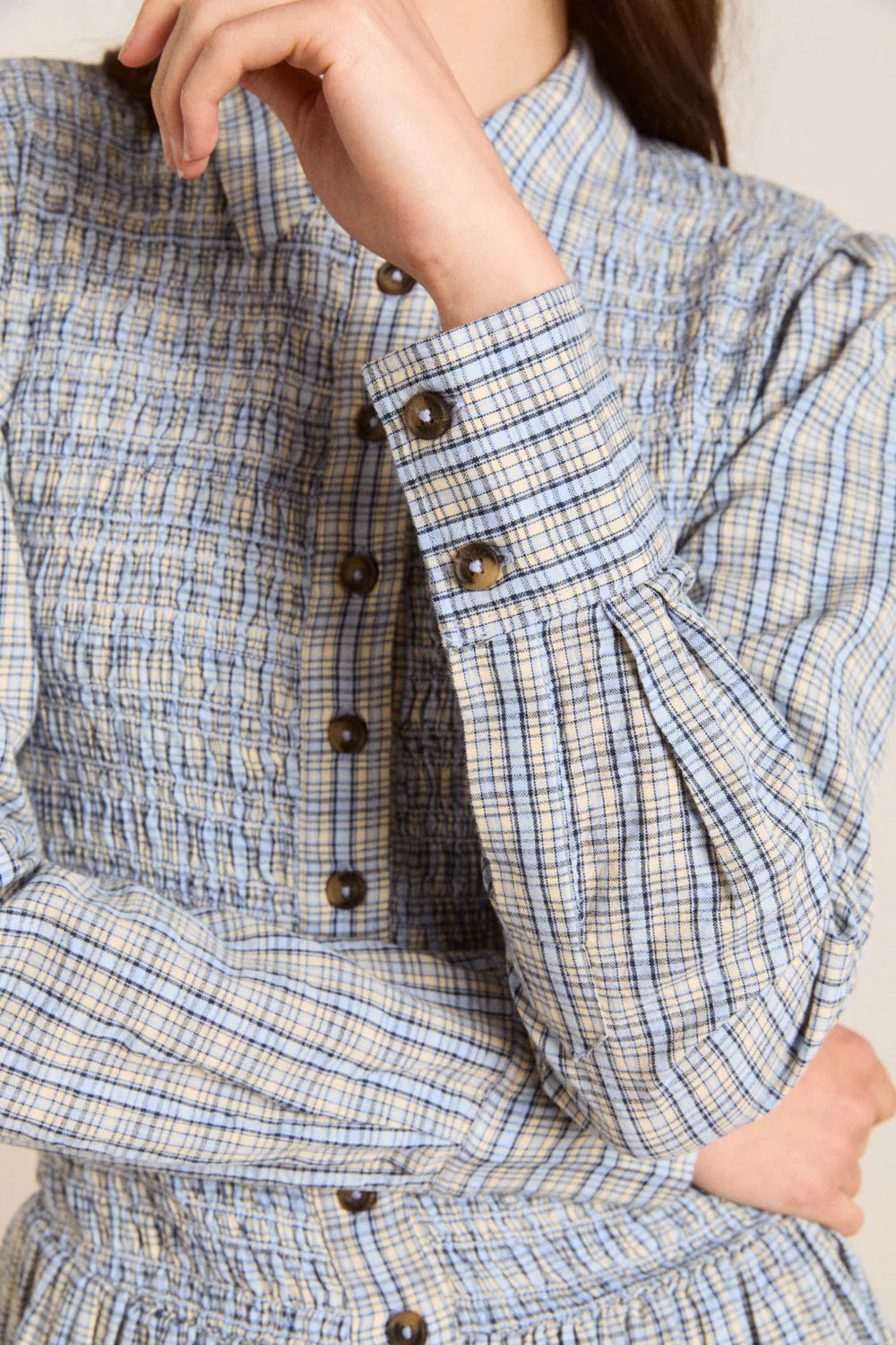 Bora Mini Dress - Cloudy Check