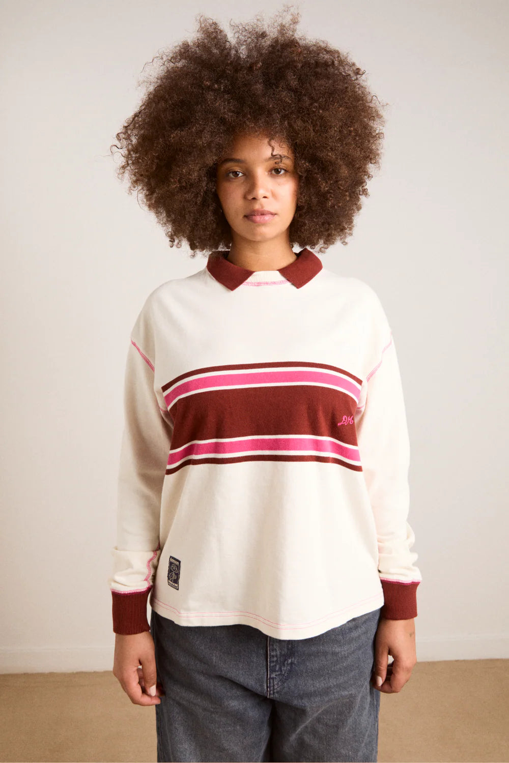 Olina Placement Stripe Rugby