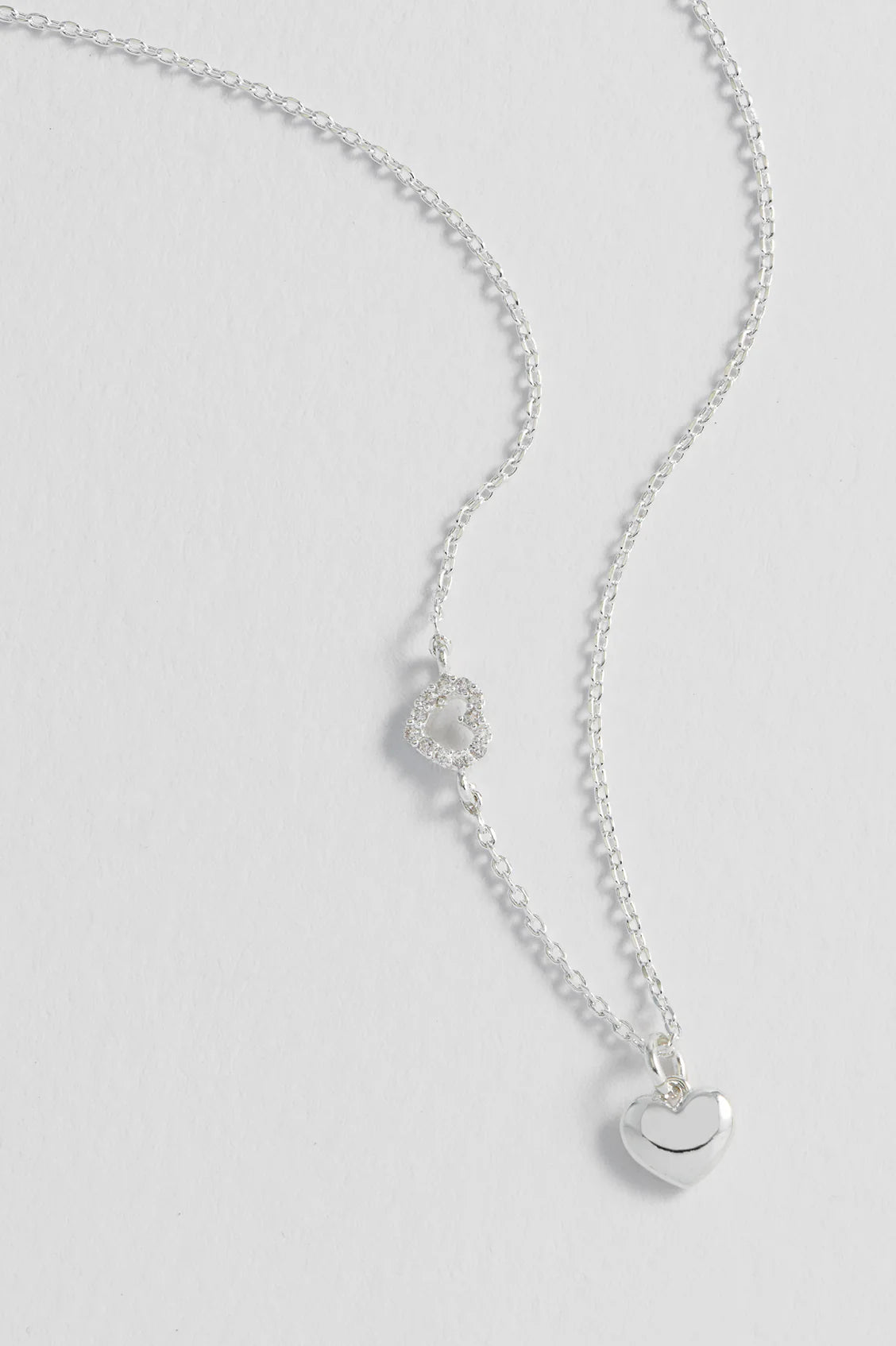 Xmas Bauble - Heart Cz Necklac