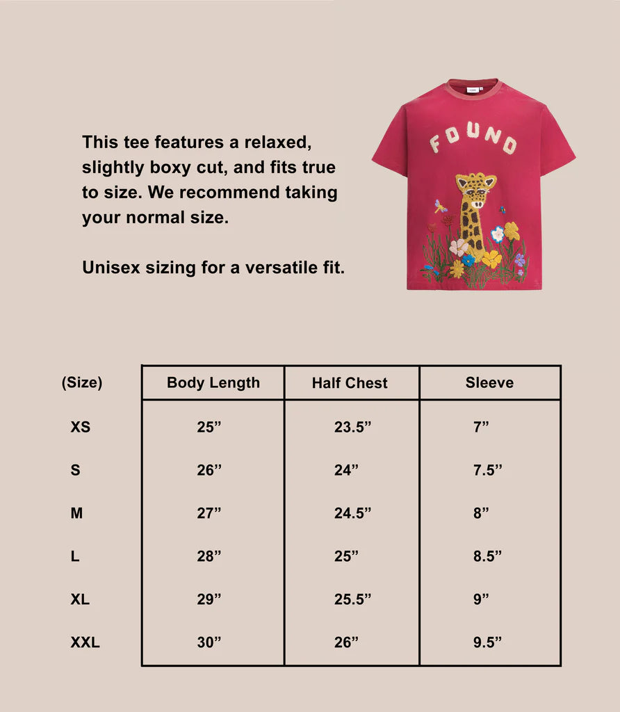 Wildlife Chenille Embroidered Tee