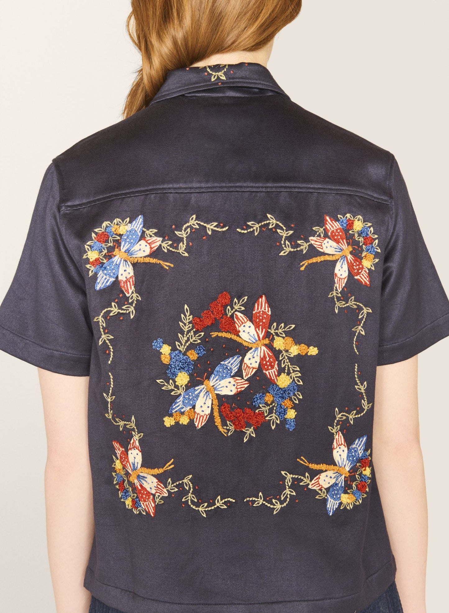 Navy Vegas Short Sleeve Shirt