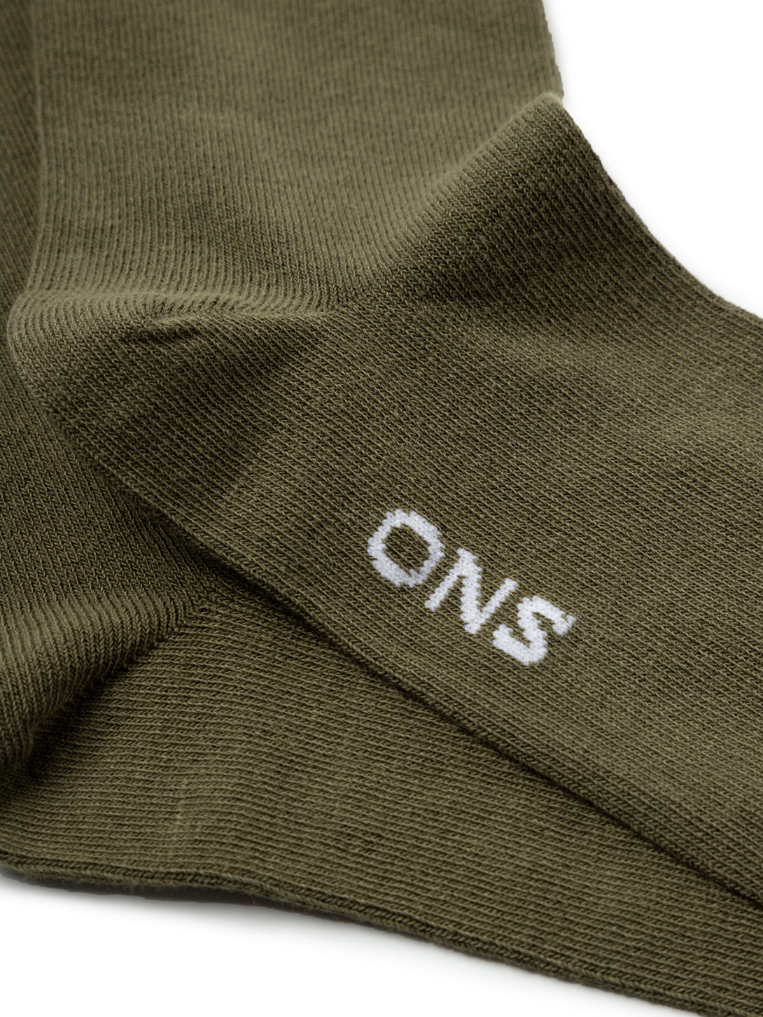 ONS Logo Jacq Socks Olive Green