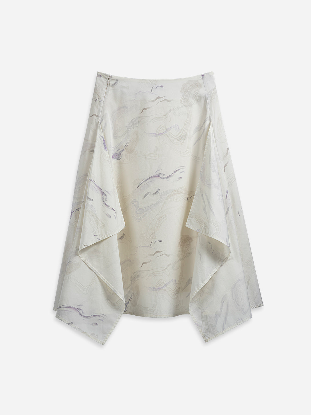 AOP Draped Skirt