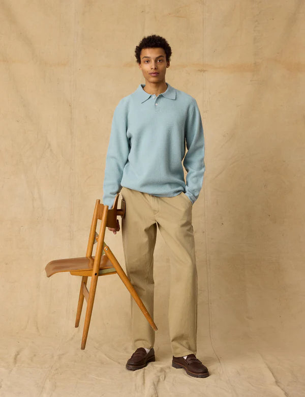 Timber Brushed Polo Knit