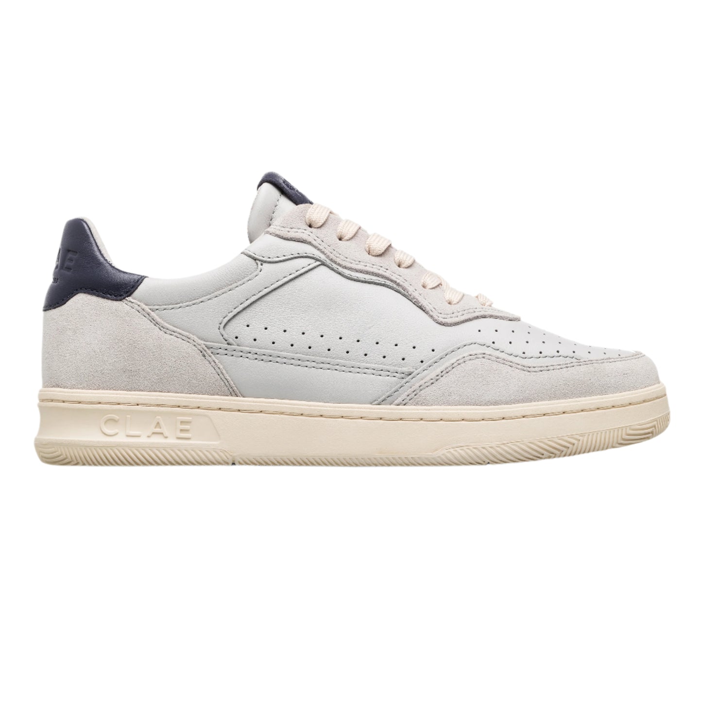 Haywood Quiet Grey Leather Navy