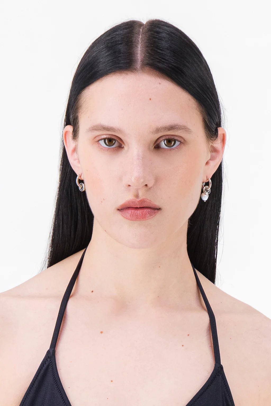 Ethan Pearl Earrings Palladium