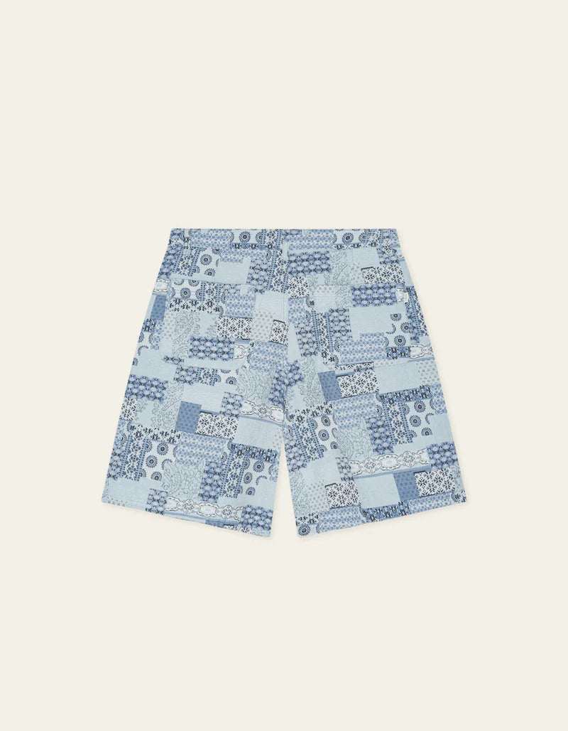 Patchwork Jacquard Shorts