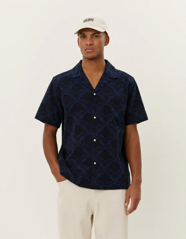 Lesley Flower Tile AOP Short Sleeve Shirt