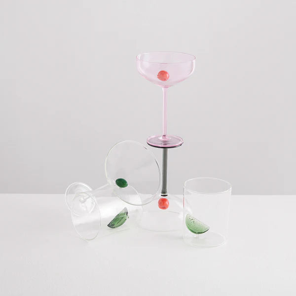 Martini Glass X 1 Clear Opaque