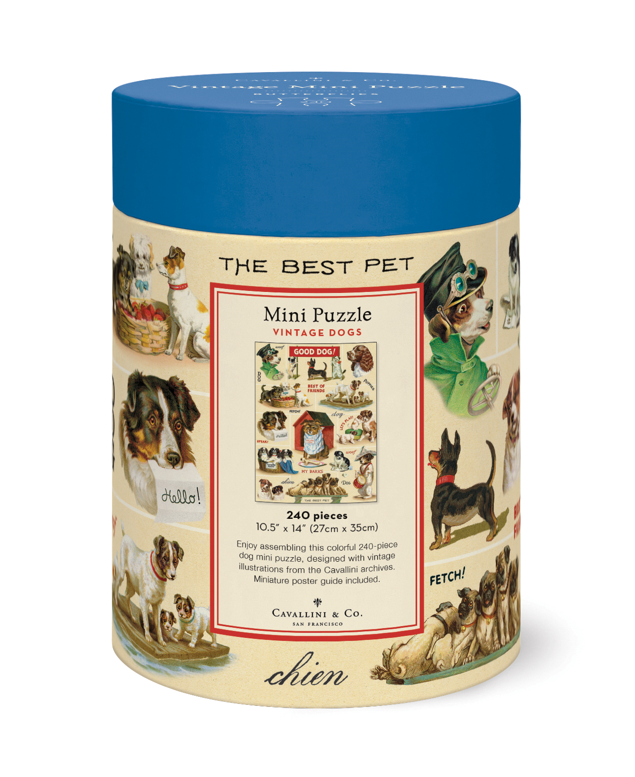 240pcs Mini Puzzle - Vintage Dogs