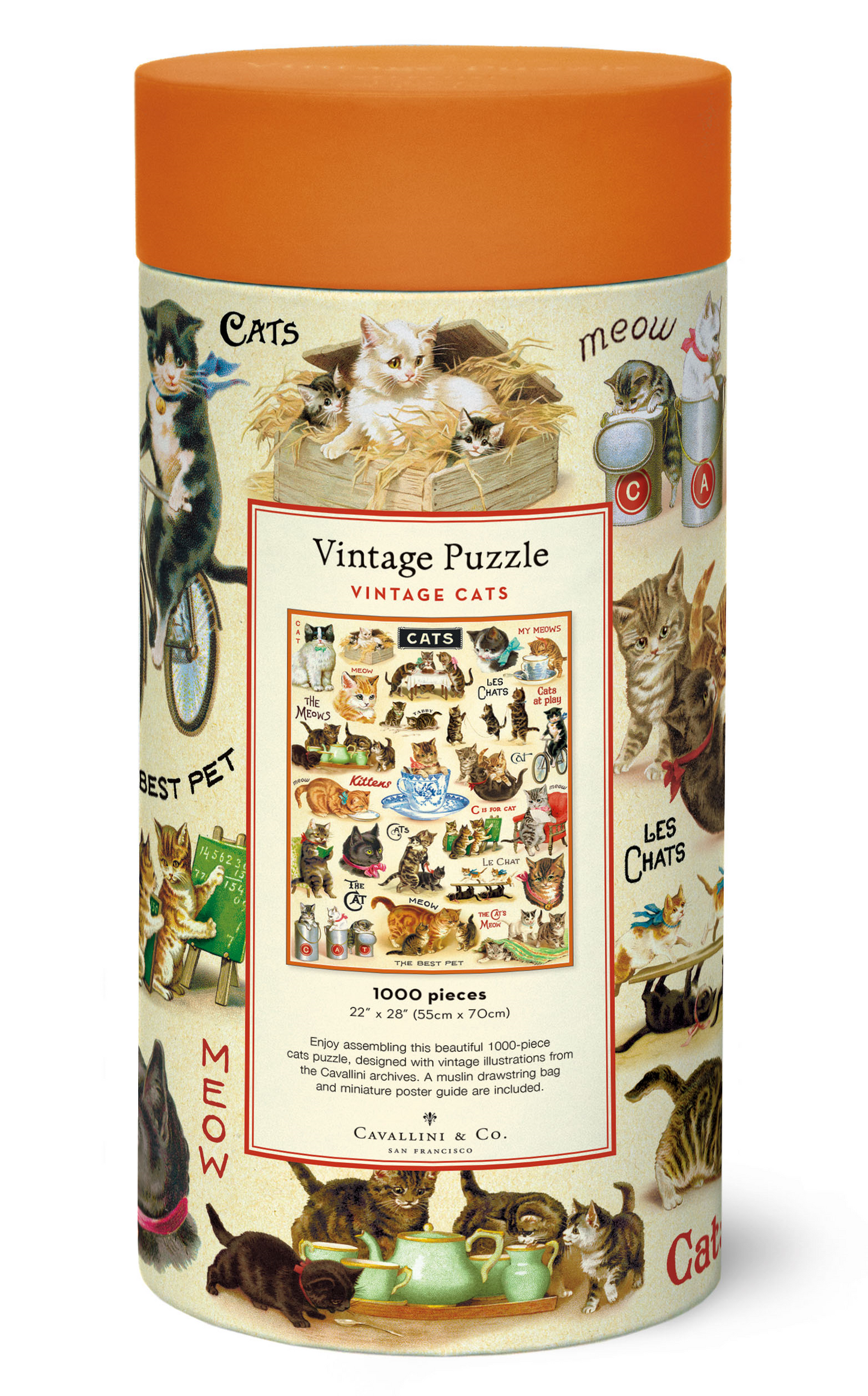 1000pcs Puzzle - Vintage Cats