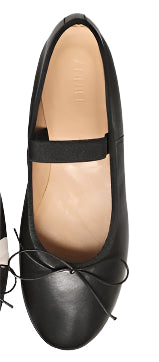 Scarpa Ballerina Demi Point Pelle Suola Cuoio